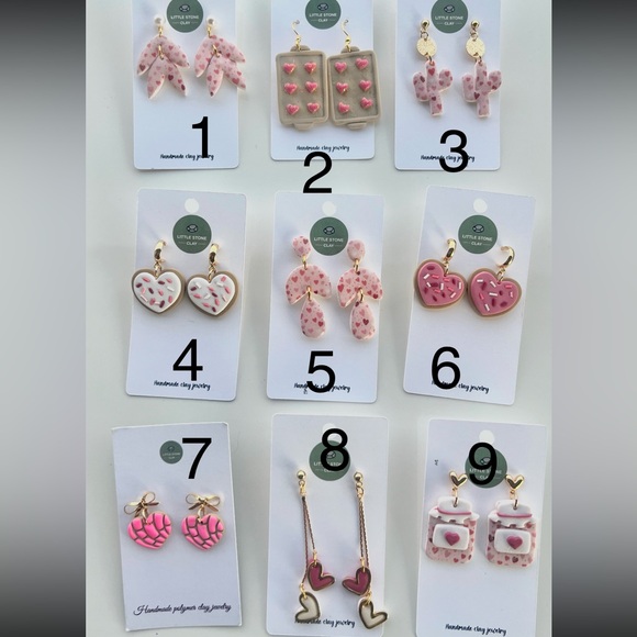 Little Stone Clay Jewelry - Handmade Clay Earings